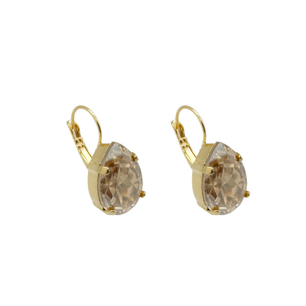 LIV  CHAMP EARRINGS |עגילים בציפוי זהב וקריסטלים