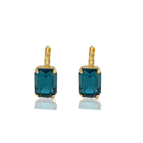 JON  TREQ EARRINGS| עגילים בציפוי זהב וקריסטל