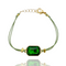 CUBIC G GREEN BRACELET |  צמיד בציפוי זהב