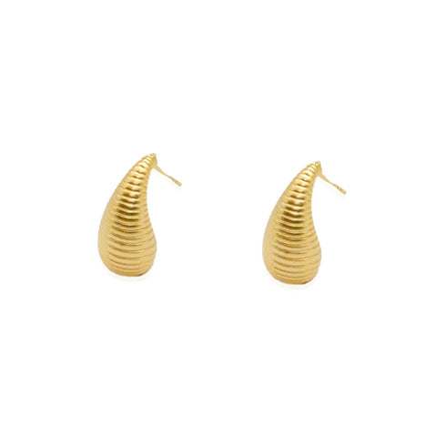 DROP DAZZY EARRINGS |  עגילים צמודים בציפוי זהב